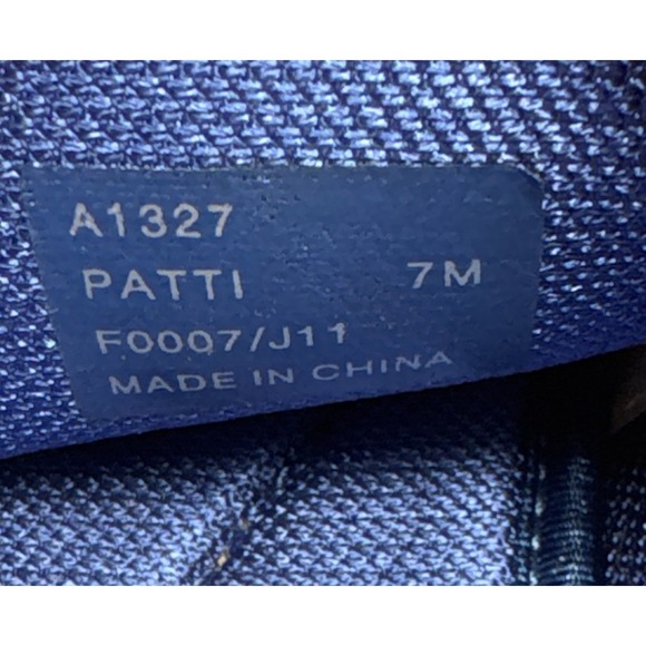 Coach Women's Patti Signature Sneakers Low Top Lace Up Blue Canvas Shoe Sz 7M - Picture 9 of 12